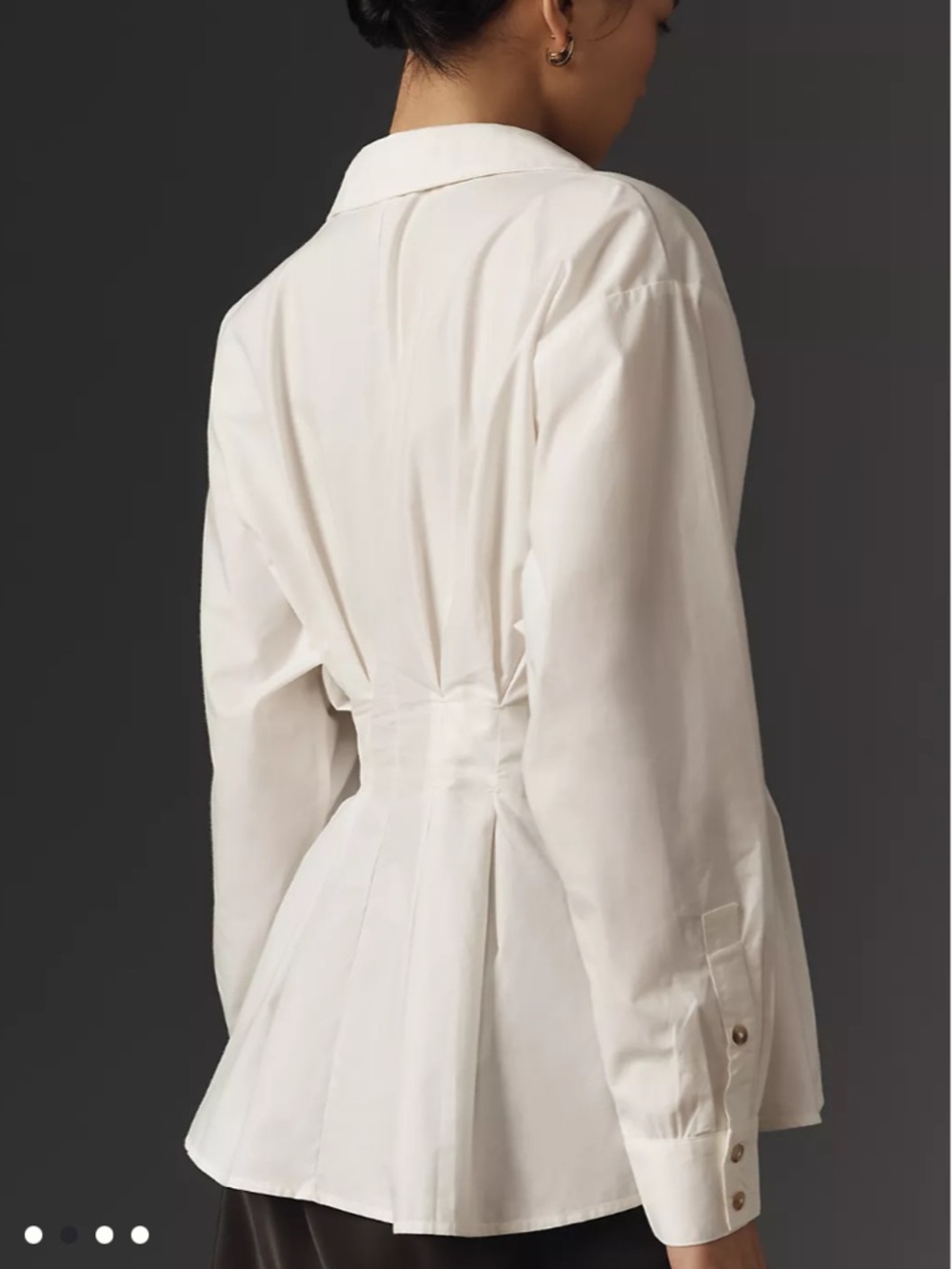 By Anthropologie Belted Buttondown Shirt - Picture 3 of 10